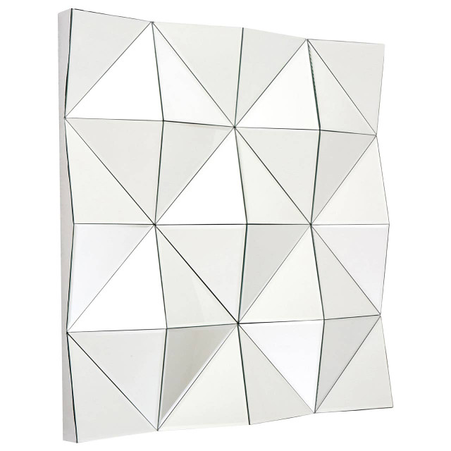 Premier Housewares Lidia Geometric Square Shaped Wall Mirror