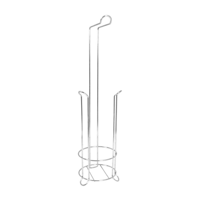 premier housewares Linnea Chrome Toilet Roll Holder with Storer