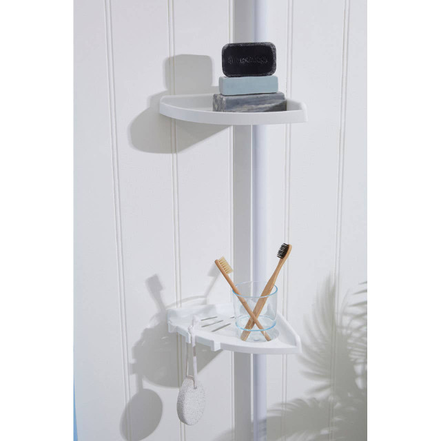 Premier Housewares Linnea Telescopic Storage 4 Tier Corner Shelf