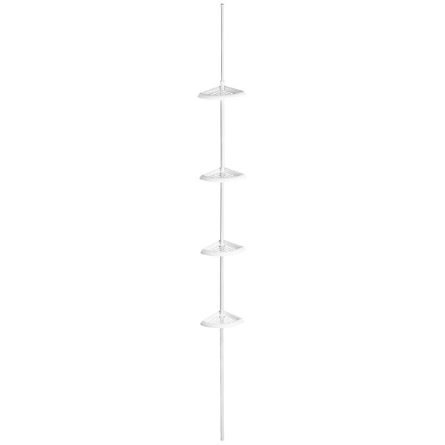 premier housewares Linnea White Ps 4 Tier Corner Shelf Unit