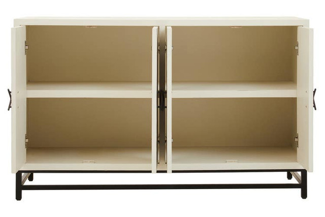 Premier Housewares Lombok Wood Pattern Door Sideboard