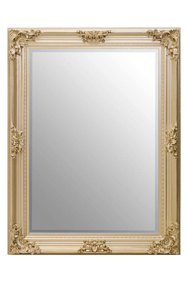 premier housewares Lora Gold Finish Wooden Frame Wall Mirror