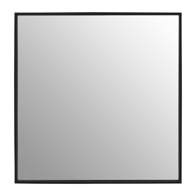premier housewares Loretta Matt Black Large Square Wall Mirror