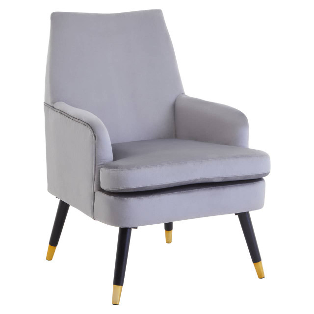 Premier Housewares Loretta Mink Velvet Accent Chair
