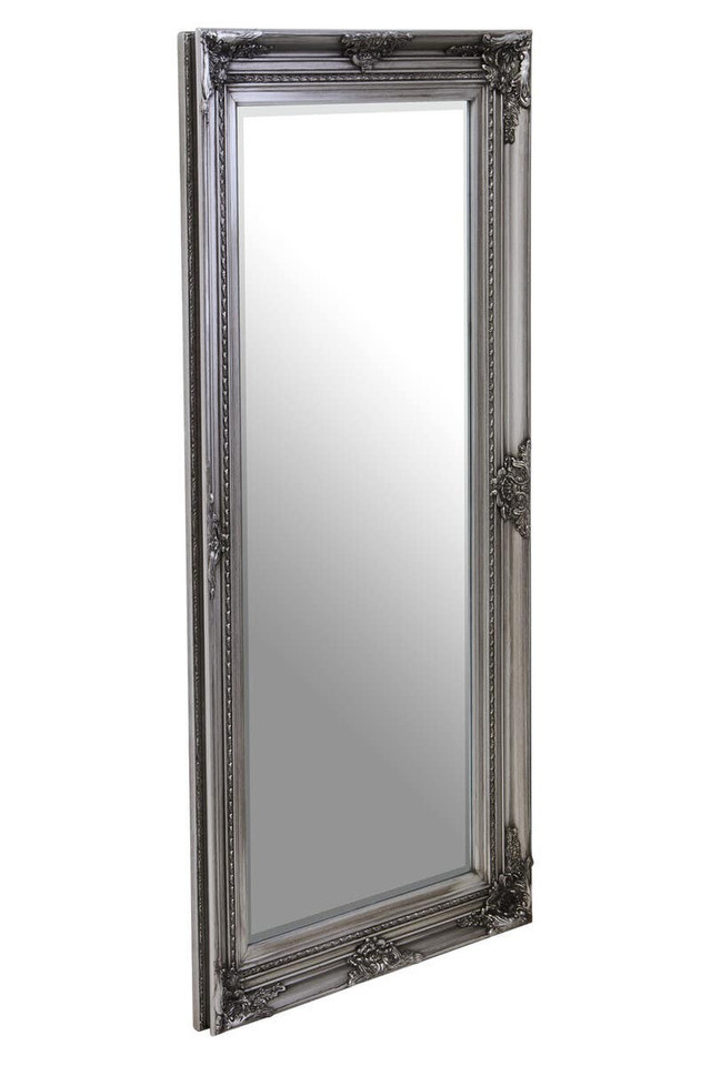 Premier Housewares Lori Silver Wooden Frame Wall Mirror