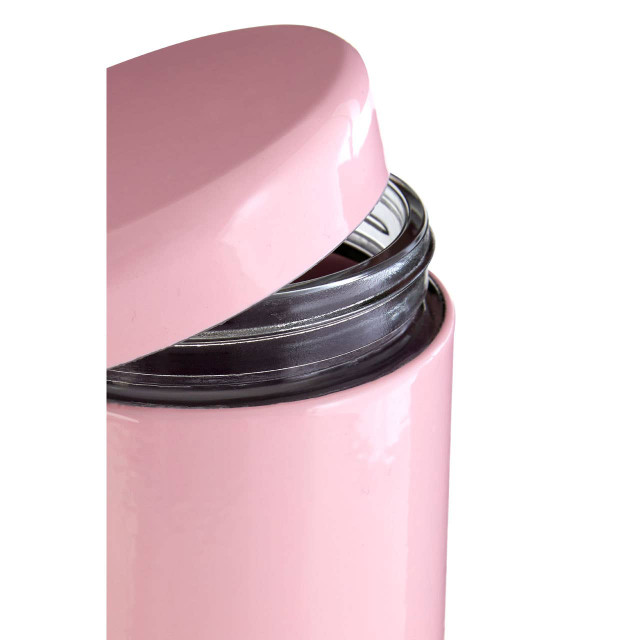 Premier Housewares Luca Pink Steel And Glass Storage Jar - 1500ml