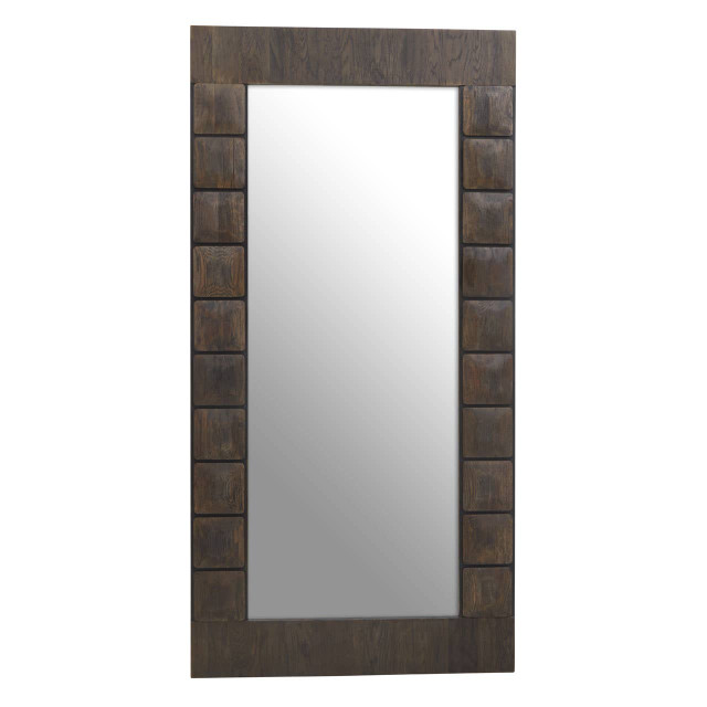 Premier Housewares Lucca Recycled Dark Oak Floor Mirror