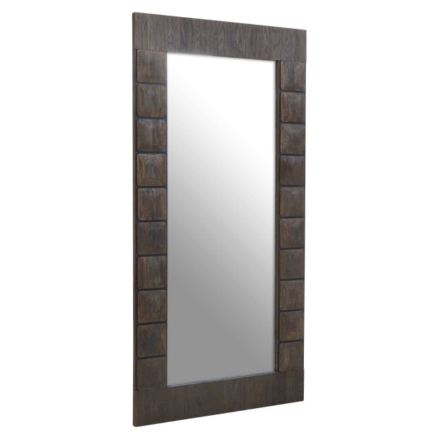 Premier Housewares Lucca Recycled Dark Oak Floor Mirror