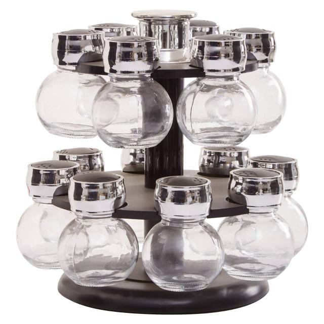 Premier Housewares Luciano 2 Tier 14 Bottle Revolving Spice Rack