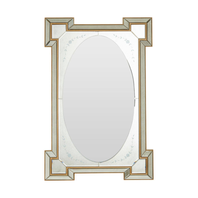 premier housewares Lulu Antique Finish Rectangular Wall Mirror