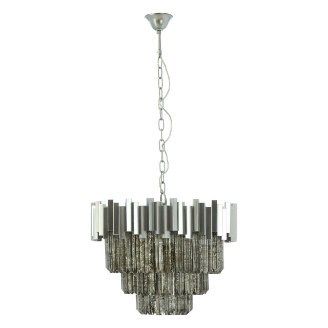 premier housewares Lustra Small Nickel Painted Chandelier