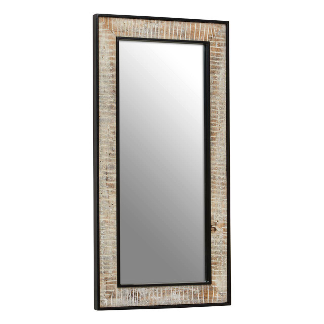 Premier Housewares Luxor Recycled Wood Rectangular Wall Mirror