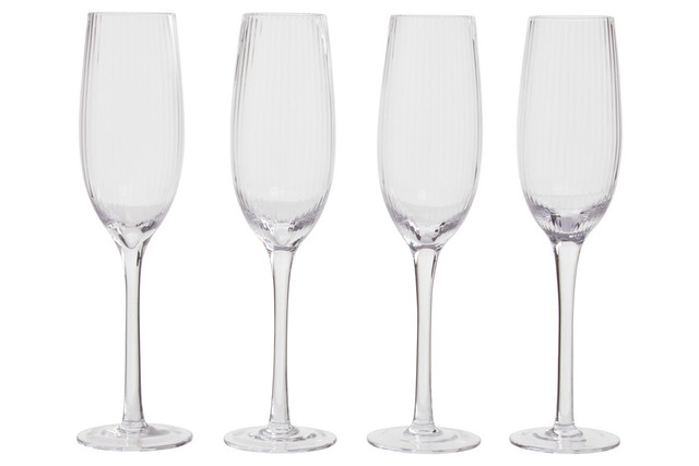 premier housewares Lyle Set of Four Champagne Glasses