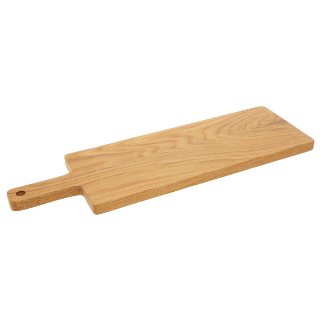 Premier Housewares Lyna Rectangular Small Oak Wood Paddle Chopping And Serving Board