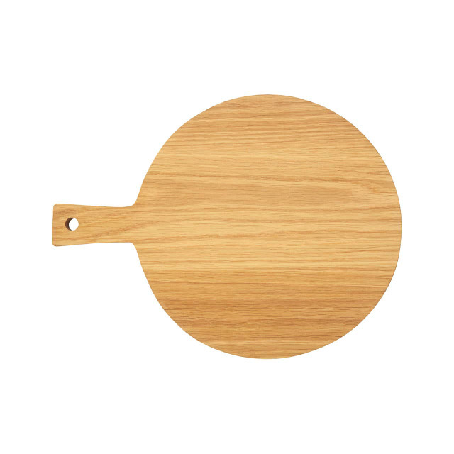 premier housewares Lyna Round Oak Wood Paddle Chopping and Serving Board
