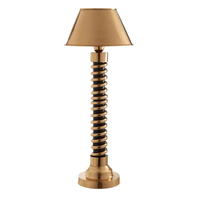 premier housewares Macey Spiral Table Lamp with Empire Shade