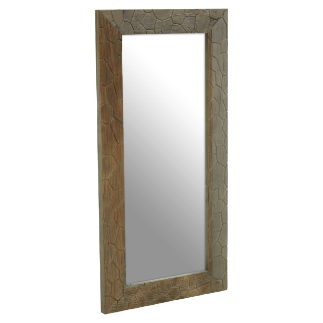 Premier Housewares Malay Recycled Elm Wood Wall Mirror
