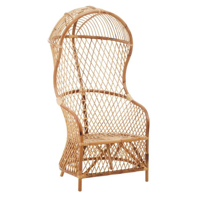 Premier Housewares Manado High Back Natural Rattan Chair
