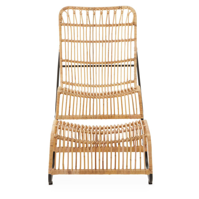 Premier Housewares Manado Rattan Chair And Footstool Set