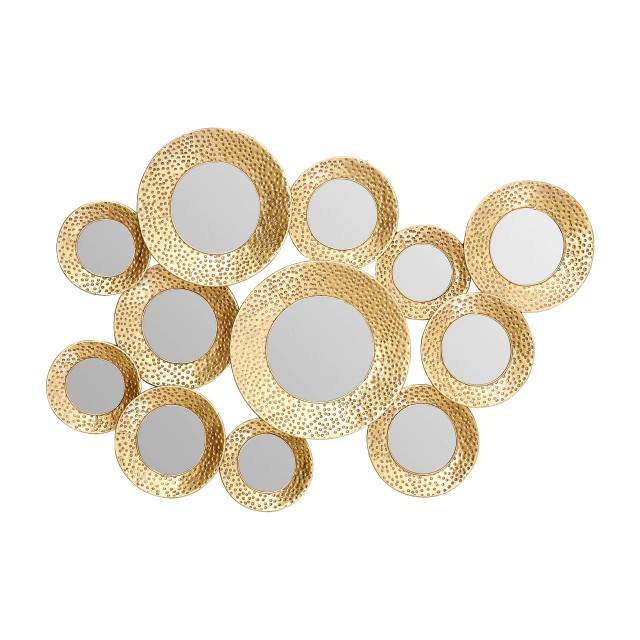 premier housewares Marcia Hammered Gold Wall Mirror