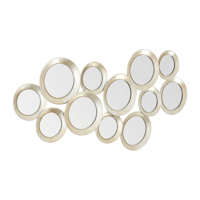 Premier Housewares Marcia Silver Finish Wall Mirror
