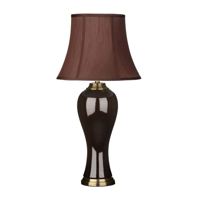 premier housewares Margareta Brown Shade Feature Lamp