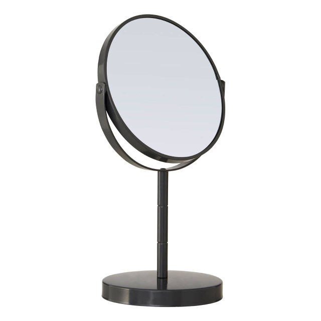Premier Housewares Marisha Grey Metal Small Swivel Table Mirror