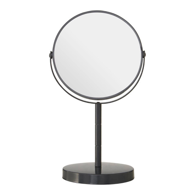 premier housewares Marisha Grey Metal Small Swivel Table Mirror