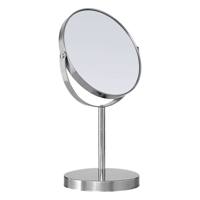 Premier Housewares Marisha Stainless Steel Swivel Table Mirror
