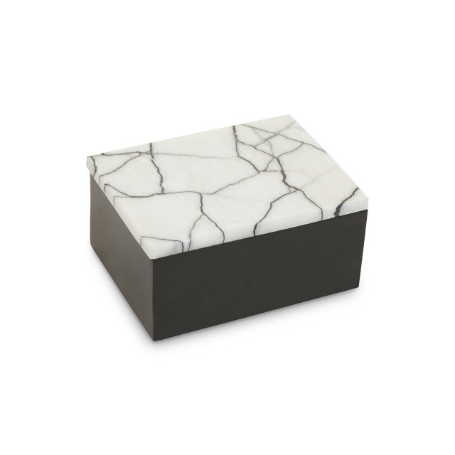 premier housewares Marmara Large Marble Trinket Box
