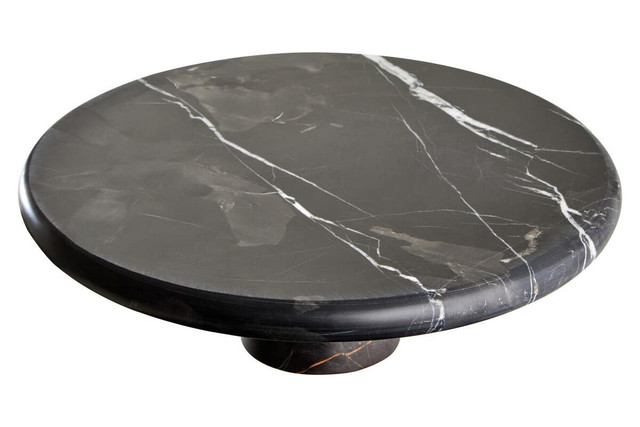 Premier Housewares Marmore Black And Gold Marble Cake Stand