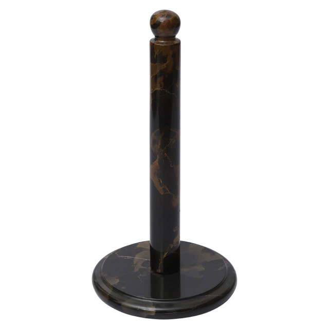premier housewares Marmore Black And Gold Marble Kitchen Roll Holder