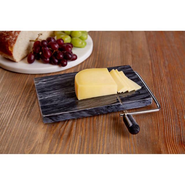Premier Housewares Marmore Black Marble Cheeseboard With Slicer