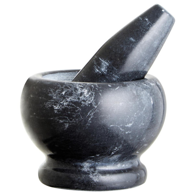 premier housewares Marmore Black Marble Mortar and Pestle Set