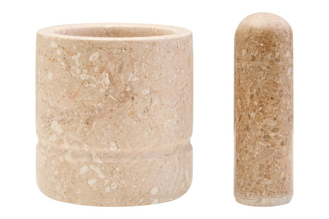 Premier Housewares Marmore Cream Marble Mortar And Pestle