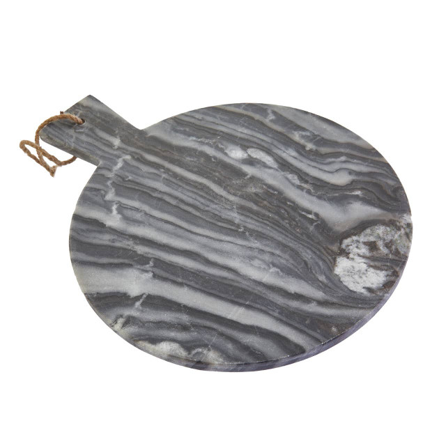 premier housewares Marmore Grey Marble Round Paddle Serving Board
