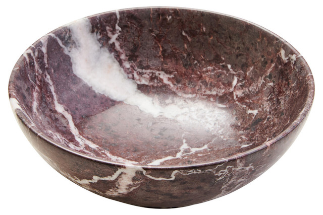 Premier Housewares Marmore Red And White Marble Bowl