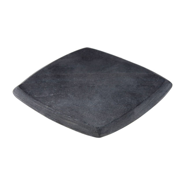 Premier Housewares Marmore Set Of 4 Dark Grey Marble Square Coasters