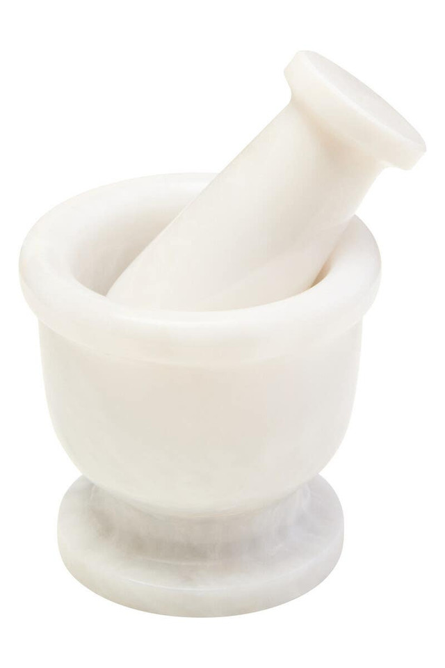 Premier Housewares Marmore White Marble Mortar And Pestle