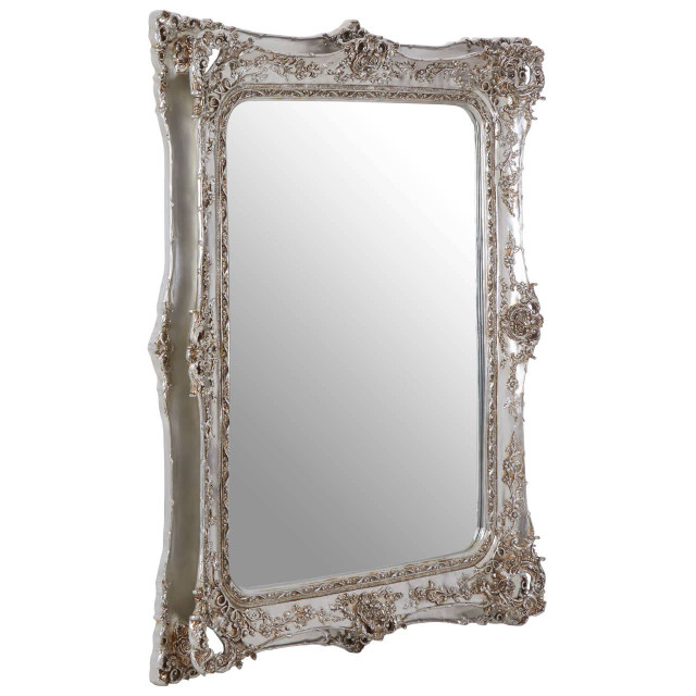 Premier Housewares Marseille Champagne Baroque Style Wall Mirror