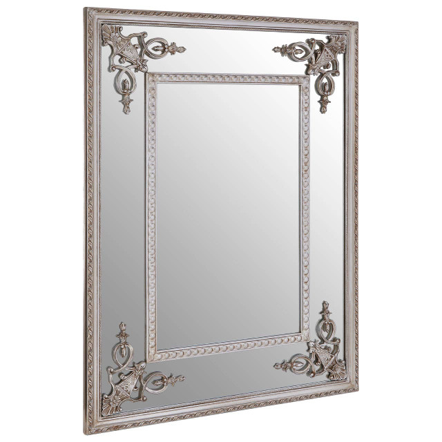 Premier Housewares Marseille Champagne Bead Frame Wall Mirror