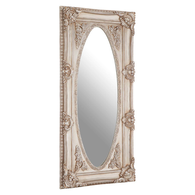 Premier Housewares Marseille Champagne Oval Border Wall Mirror