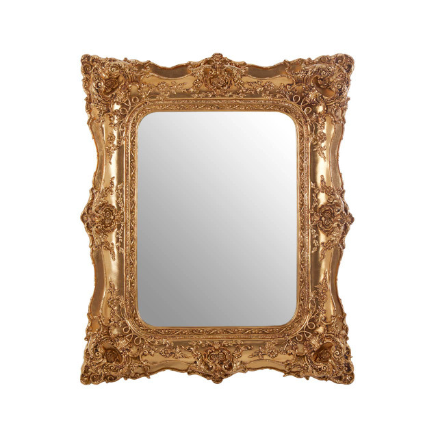 Premier Housewares Marseille Gold Bevelled Edge Wall Mirror