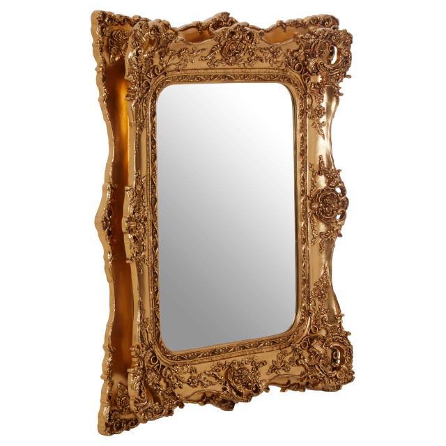 Premier Housewares Marseille Gold Bevelled Edge Wall Mirror