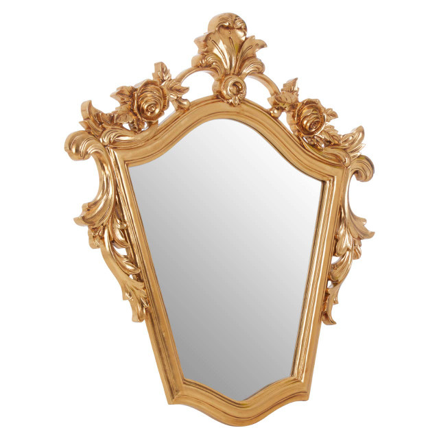 Premier Housewares Marseille Gold Finish Tapered Wall Mirror