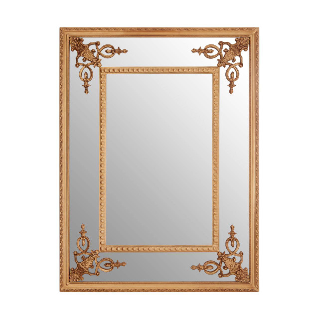 premier housewares Marseille Gold Motifs Frame Wall Mirror