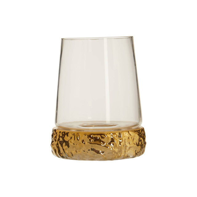 premier housewares Martele Small Gold Hurricane Candle Holder