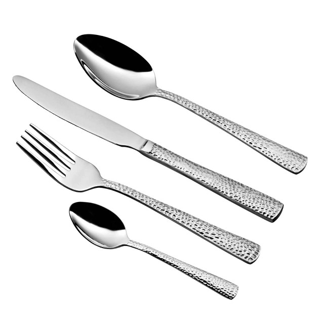 premier housewares Martello Hammered 24 Piece Cutlery Set