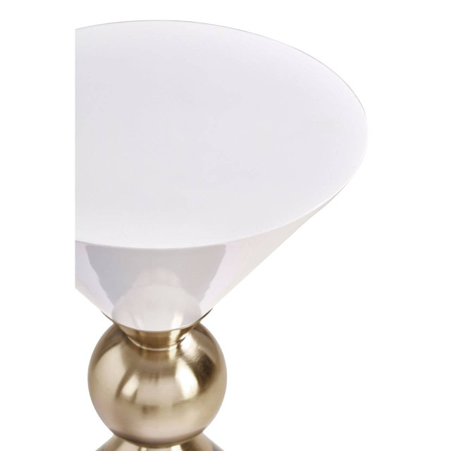 Premier Housewares Martini Gold And Black Side Table