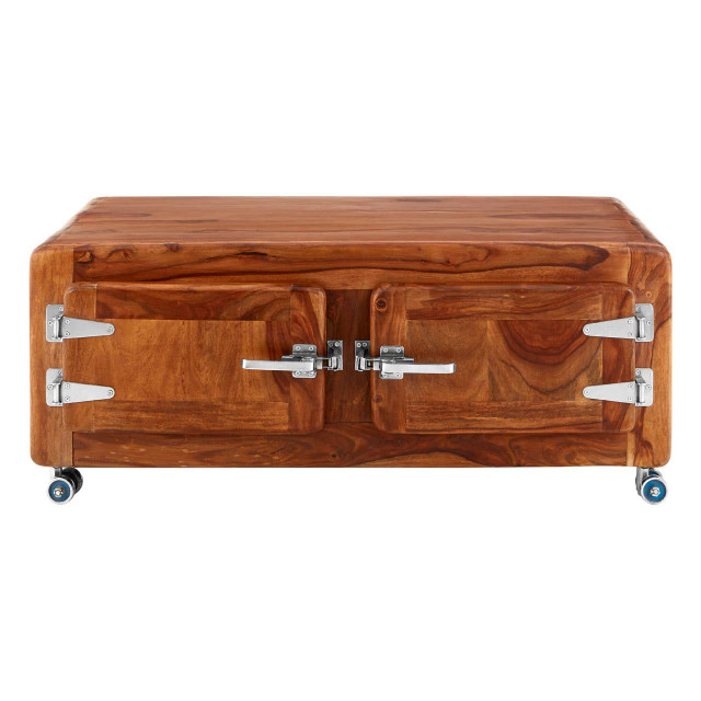 premier housewares Marwar Two Drawer Wooden Coffee Table